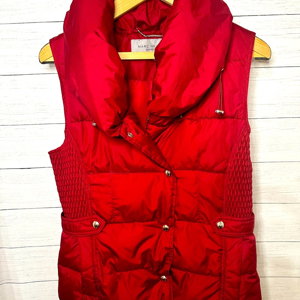 Marc New York Red Puffer Vest